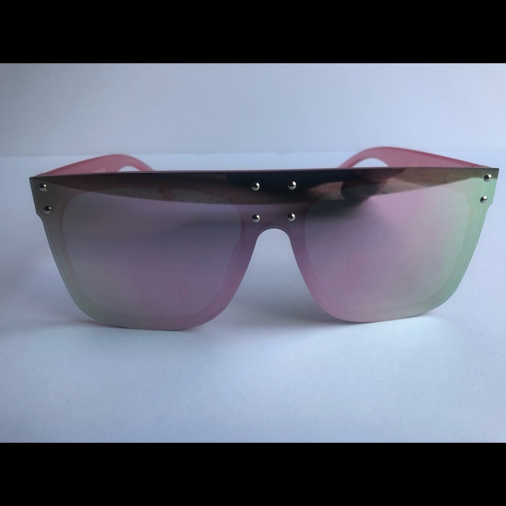 Pink Flat Edge Sunglasses